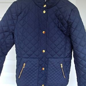 Girls barn jockey quilted  jacket spring XL 14 16